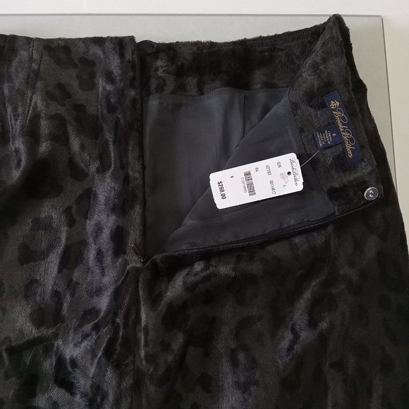 BROOKS BROTHERS | Faux Animal Print Skirt - Picture 6 of 13